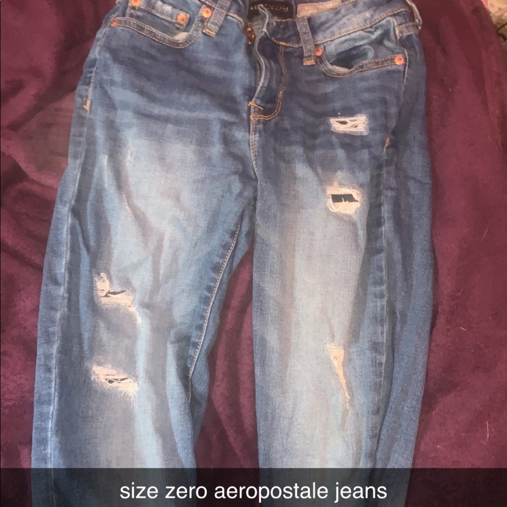 aeropostale ripped jeans size 0